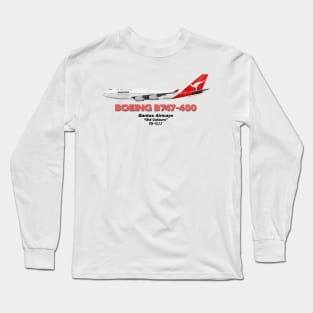 Boeing B747-400 - Qantas Airways "Old Colours" Long Sleeve T-Shirt